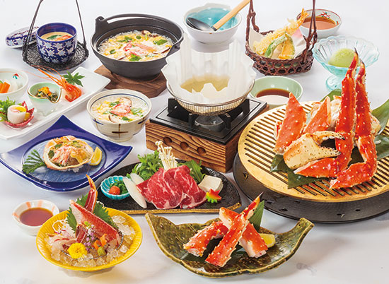 網焼タラバ会席「北の舞」